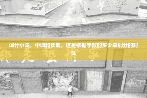 词分小令，中调和长调，这是依据字数的多少来划分的对么