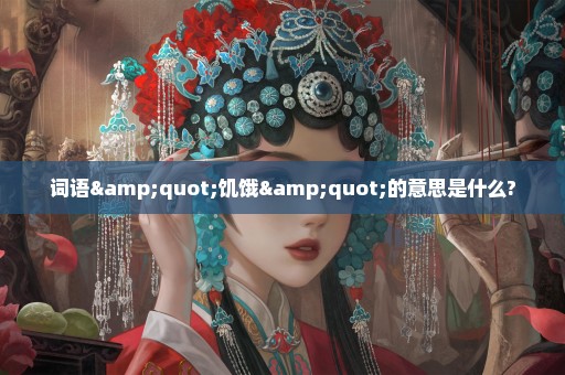 词语"饥饿"的意思是什么?