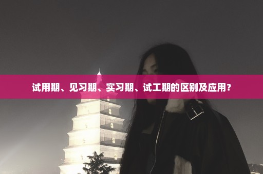 试用期、见习期、实习期、试工期的区别及应用？