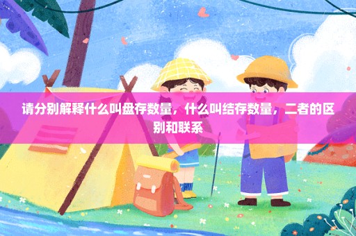 请分别解释什么叫盘存数量，什么叫结存数量，二者的区别和联系