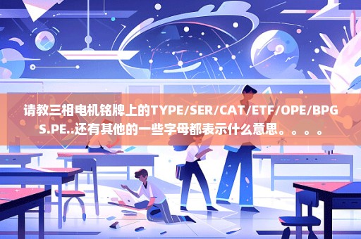 请教三相电机铭牌上的TYPE/SER/CAT/ETF/OPE/BPGS.PE..还有其他的一些字母都表示什么意思。。。。