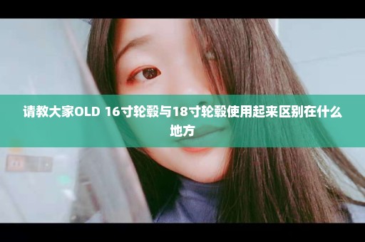 请教大家OLD 16寸轮毂与18寸轮毂使用起来区别在什么地方