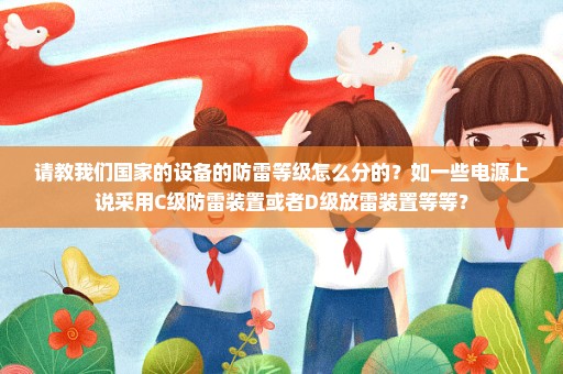 请教我们国家的设备的防雷等级怎么分的？如一些电源上说采用C级防雷装置或者D级放雷装置等等？