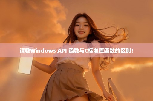 请教Windows API 函数与C标准库函数的区别！