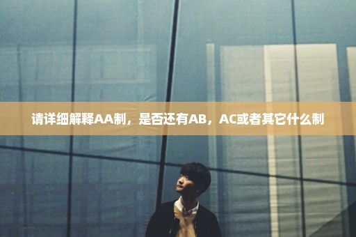 请详细解释AA制，是否还有AB，AC或者其它什么制