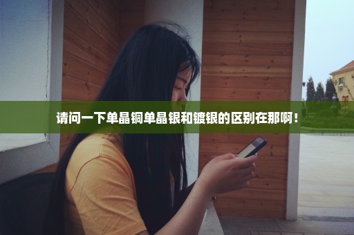 请问一下单晶铜单晶银和镀银的区别在那啊！