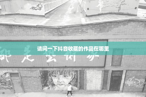 请问一下抖音收藏的作品在哪里