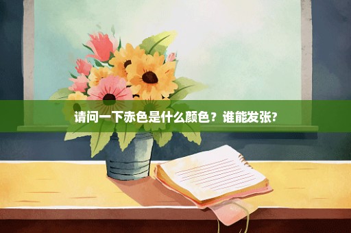 请问一下赤色是什么颜色？谁能发张?