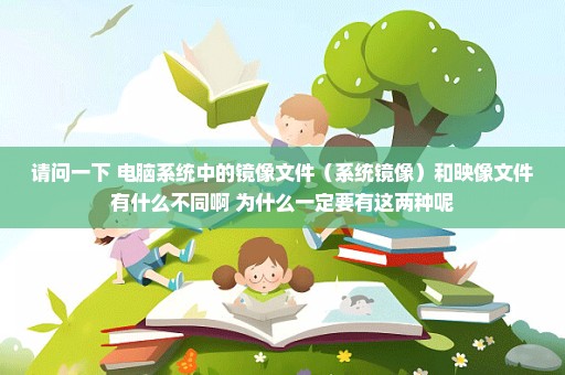 请问一下 电脑系统中的镜像文件（系统镜像）和映像文件有什么不同啊 为什么一定要有这两种呢