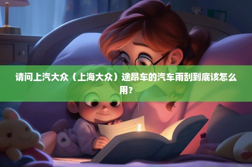 请问上汽大众（上海大众）途昂车的汽车雨刮到底该怎么用？