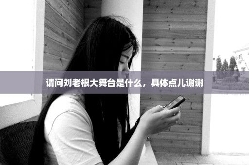 请问刘老根大舞台是什么，具体点儿谢谢