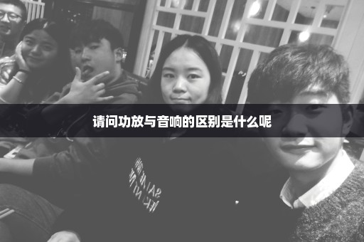 请问功放与音响的区别是什么呢