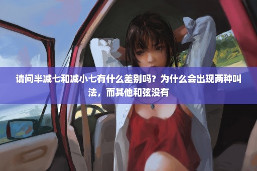 请问半减七和减小七有什么差别吗？为什么会出现两种叫法，而其他和弦没有