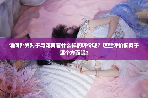 请问外界对于马龙有着什么样的评价呢？这些评价偏向于哪个方面呢？