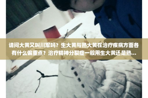 请问大黄又叫川军吗？生大黄与熟大黄在治疗疾病方面各有什么偏重点？治疗精神分裂症一般用生大黄还是熟...