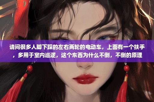请问很多人脚下踩的左右两轮的电动车，上面有一个扶手，多用于室内巡逻，这个东西为什么不倒，不倒的原理