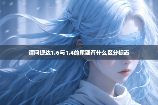 请问捷达1.6与1.4的尾部有什么区分标志