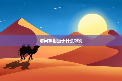 请问旗相当于什么级别