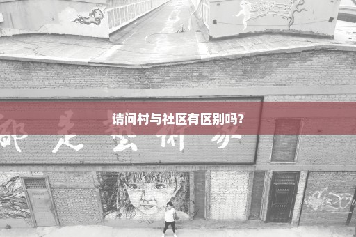 请问村与社区有区别吗？