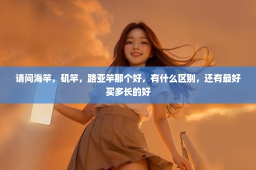 请问海竿，矶竿，路亚竿那个好，有什么区别，还有最好买多长的好