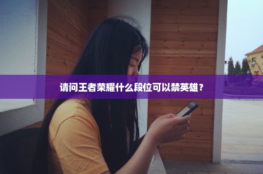 请问王者荣耀什么段位可以禁英雄？