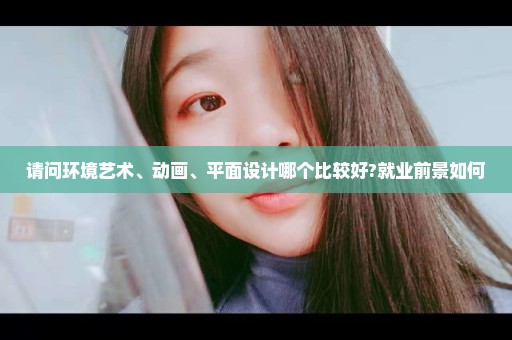 请问环境艺术、动画、平面设计哪个比较好?就业前景如何