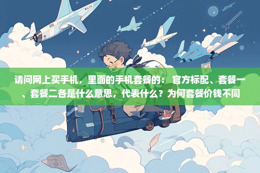 请问网上买手机，里面的手机套餐的： 官方标配、套餐一、套餐二各是什么意思，代表什么？为何套餐价钱不同