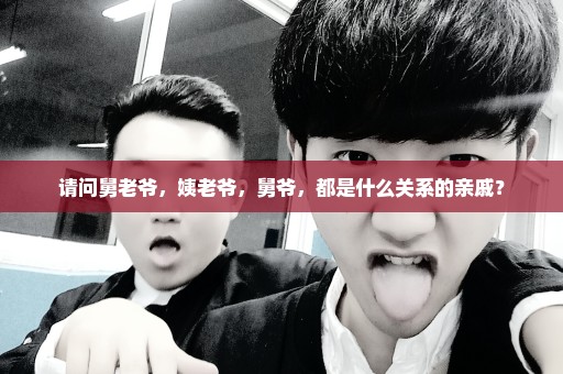 请问舅老爷，姨老爷，舅爷，都是什么关系的亲戚？