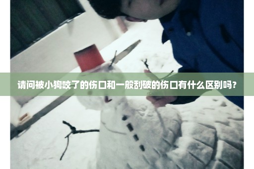请问被小狗咬了的伤口和一般刮破的伤口有什么区别吗？