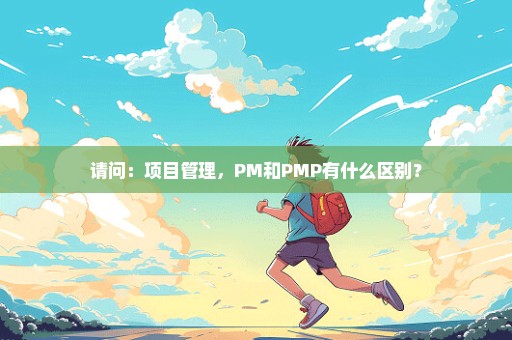 请问：项目管理，PM和PMP有什么区别？