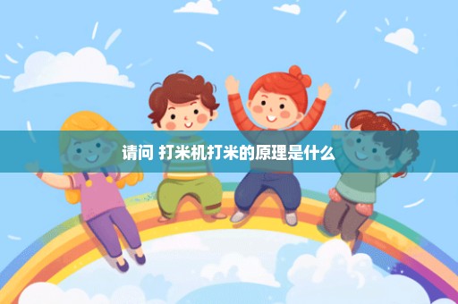 请问 打米机打米的原理是什么