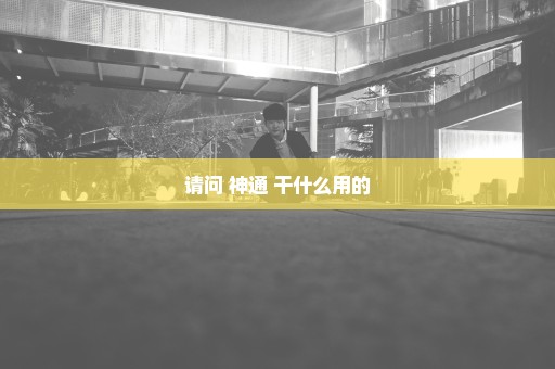 请问 神通 干什么用的