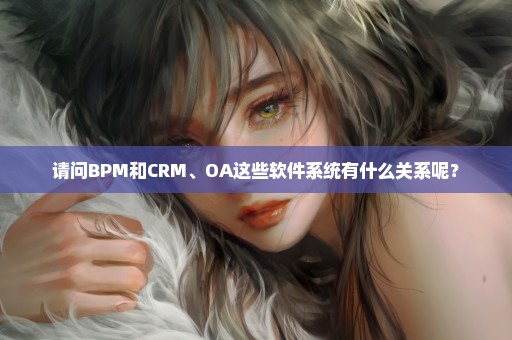 请问BPM和CRM、OA这些软件系统有什么关系呢？