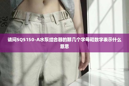 请问SQS150-A水泵结合器的那几个字母和数字表示什么意思