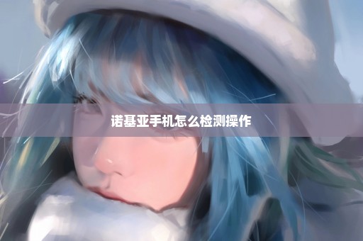 诺基亚手机怎么检测操作