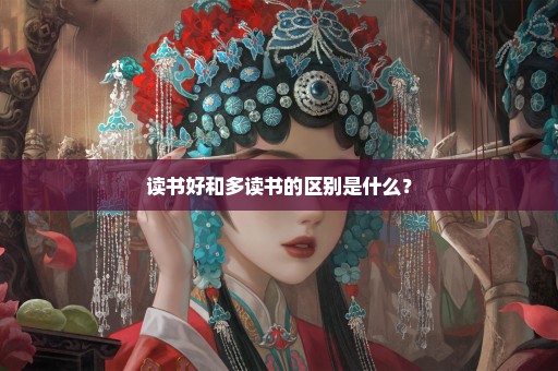 读书好和多读书的区别是什么？