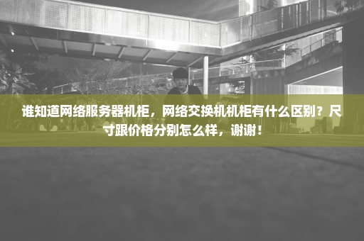 谁知道网络服务器机柜，网络交换机机柜有什么区别？尺寸跟价格分别怎么样，谢谢！