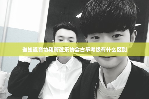 谁知道音协和管弦乐协会古筝考级有什么区别