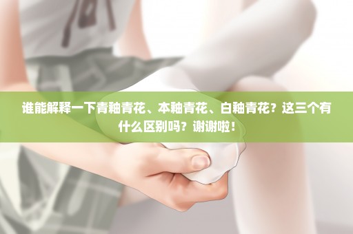 谁能解释一下青釉青花、本釉青花、白釉青花？这三个有什么区别吗？谢谢啦！