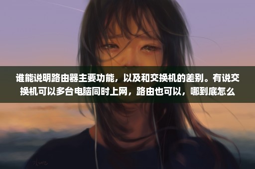 谁能说明路由器主要功能，以及和交换机的差别。有说交换机可以多台电脑同时上网，路由也可以，哪到底怎么