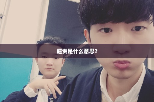 谴责是什么意思？