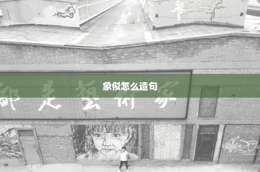 象似怎么造句