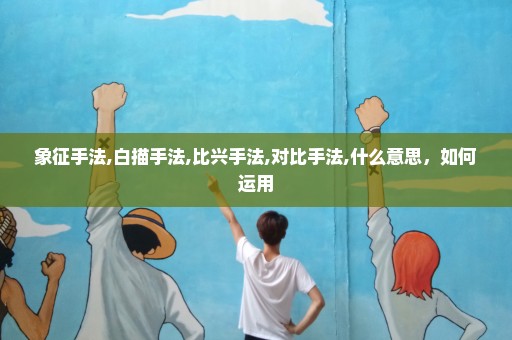 象征手法,白描手法,比兴手法,对比手法,什么意思，如何运用