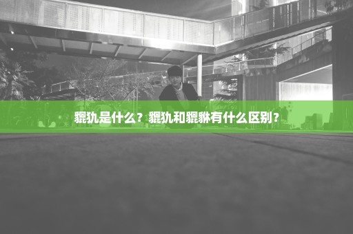 貔犰是什么？貔犰和貔貅有什么区别？