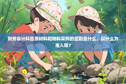 财务会计科目原材料和物料采购的区别是什么，以什么为准入账？