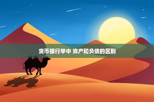 货币银行学中 资产和负债的区别