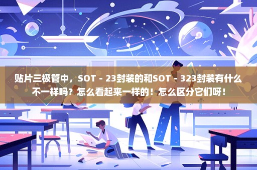 贴片三极管中，SOT－23封装的和SOT－323封装有什么不一样吗？怎么看起来一样的！怎么区分它们呀！