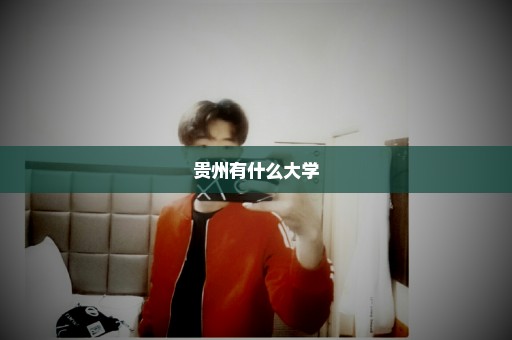 贵州有什么大学