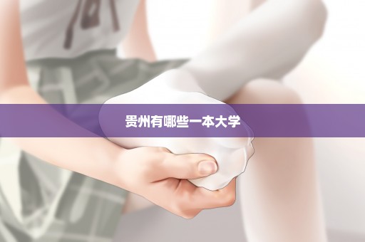 贵州有哪些一本大学