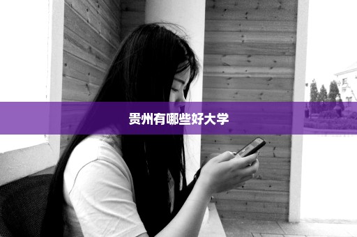 贵州有哪些好大学